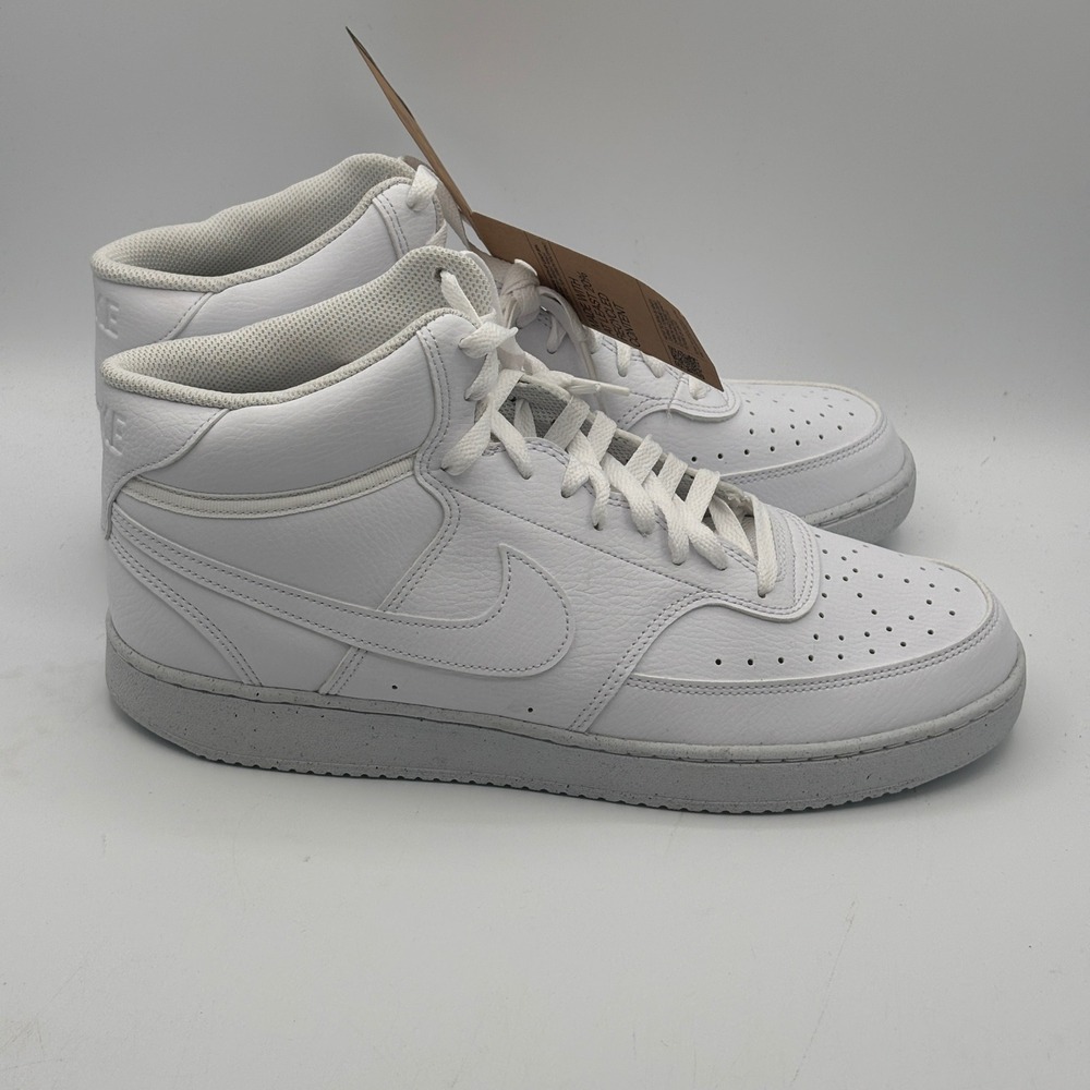 Nike Court Vision Mid NN Shoes Men Size 12 White White DN3577-100